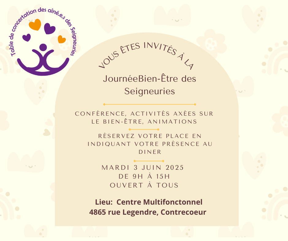 COMPLET - Journée Bien-être organisé par La table de concertation des Ainé.e.s