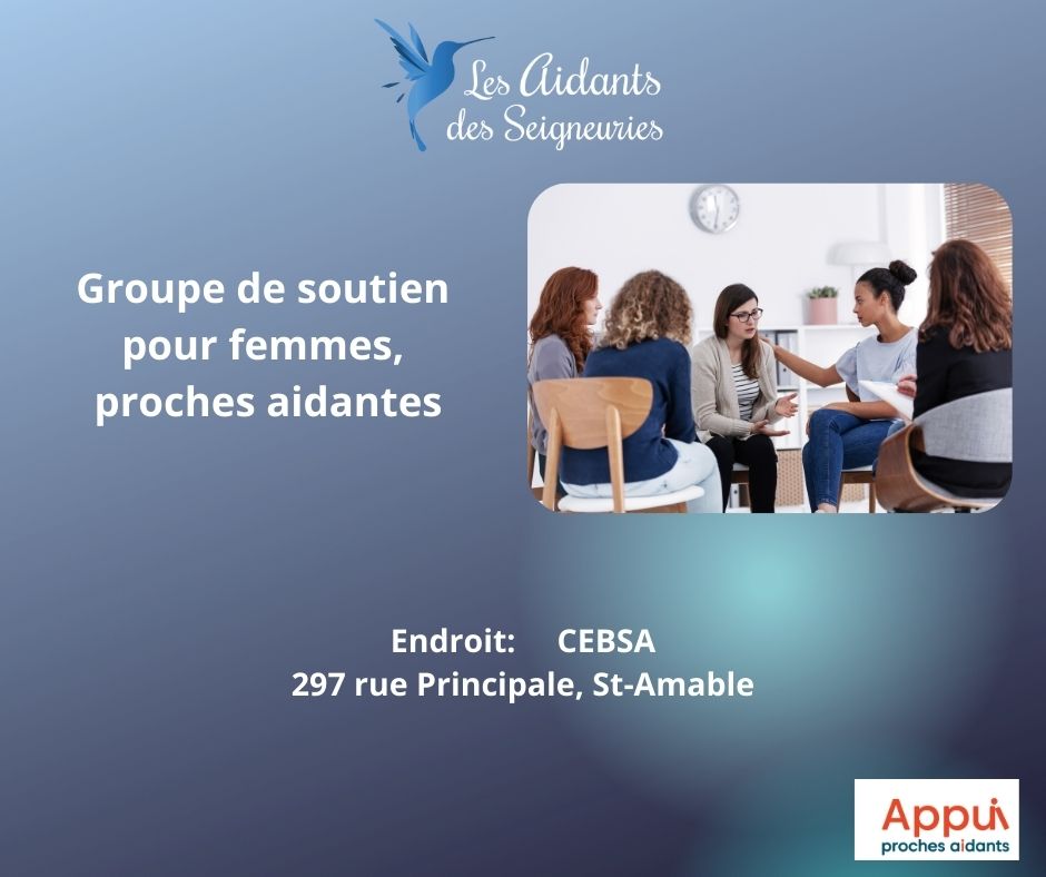 Groupe de soutien pour femmes proches aidantes (groupe ouvert)